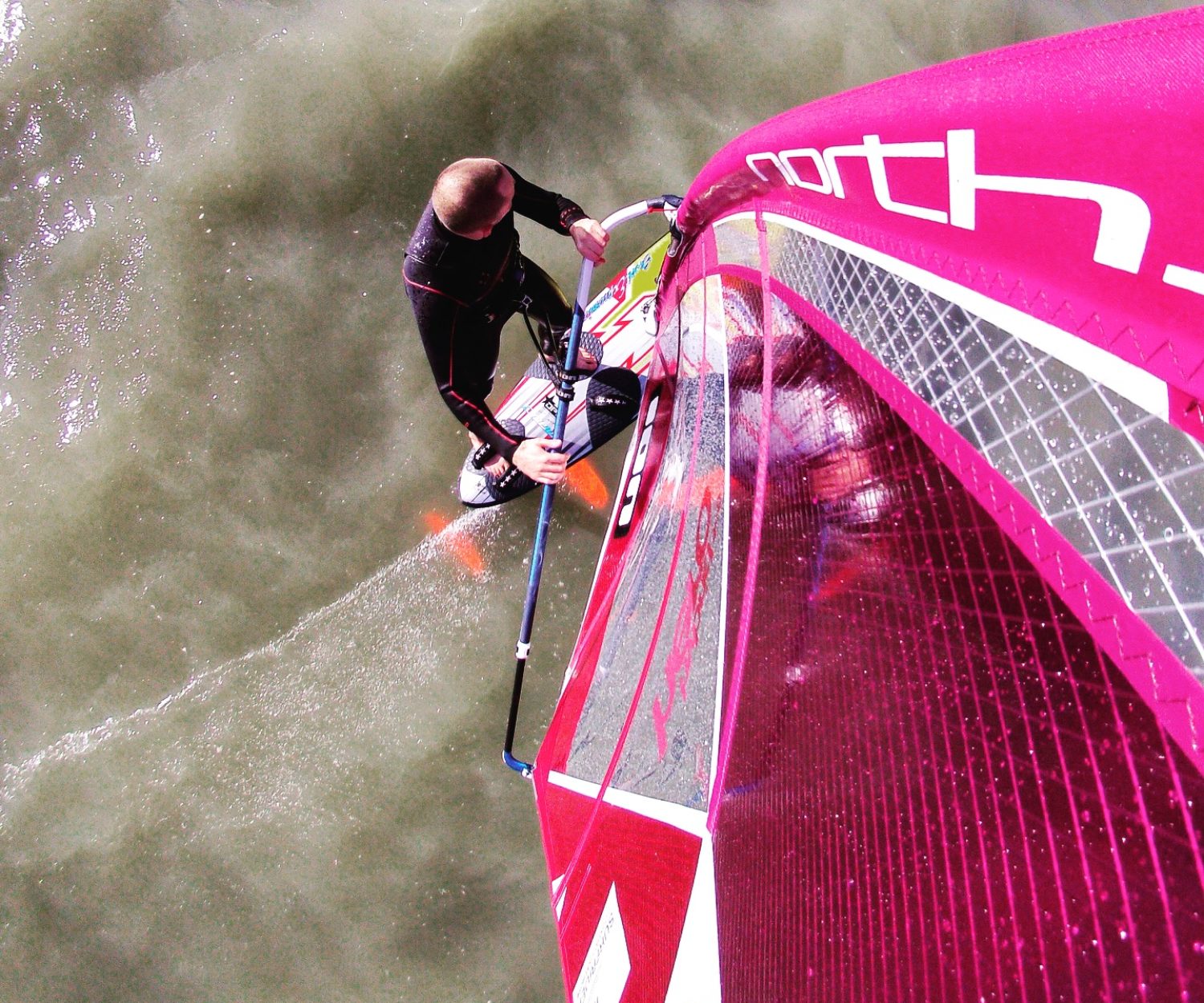 Greg Penne Session de Test en Windfoil - Photo en Mast Mount