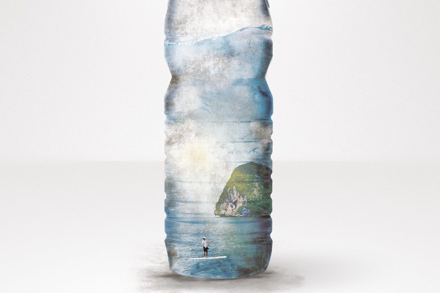 Affiche Surfrider Foundation Europe lors de la campagne Reset Your Habits