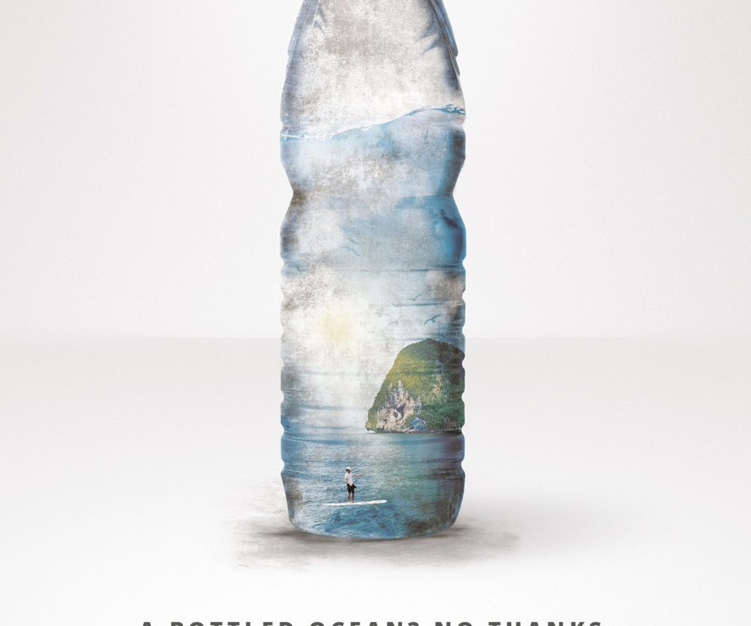 Affiche Surfrider Foundation Europe lors de la campagne Reset Your Habits
